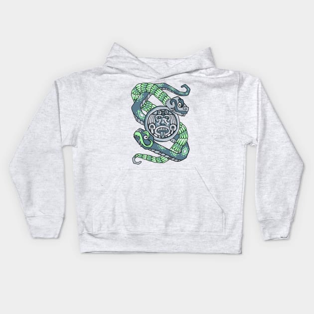 Aztec Snake Kids Hoodie by DCW